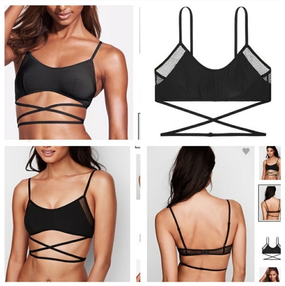 Victoria's Secret Other - Victoria's Secret Black Criss Cross Bralette